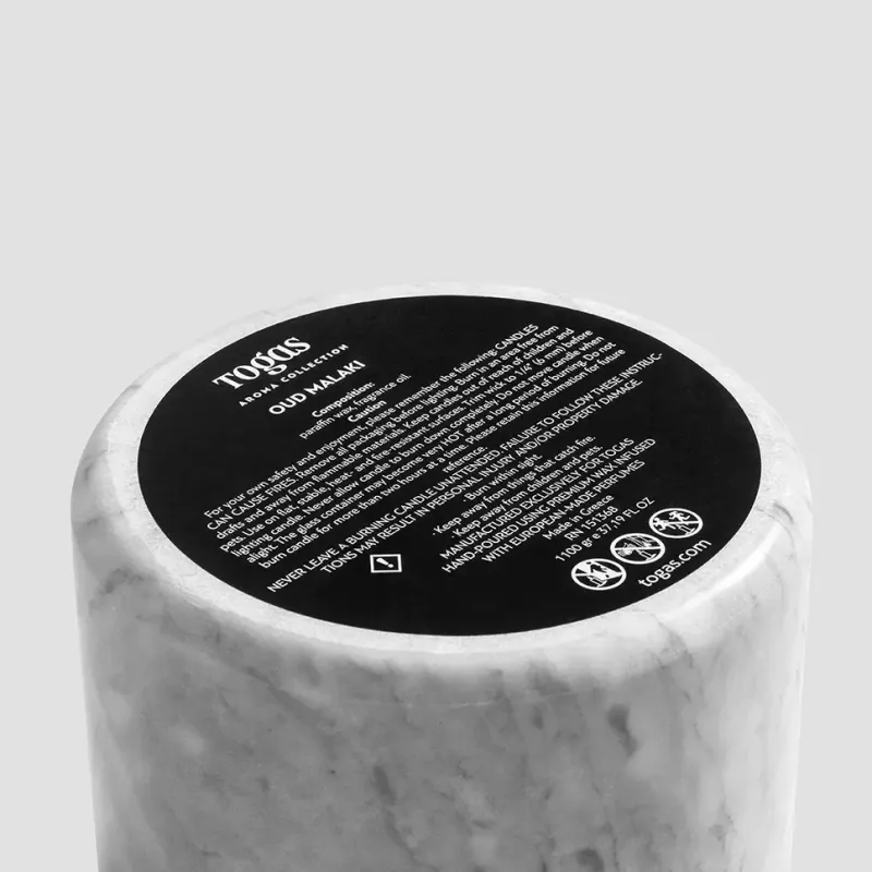 Scented candle Oud Malaki