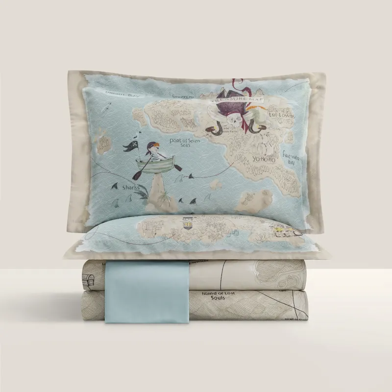 Bed linen set for babies Tortuga