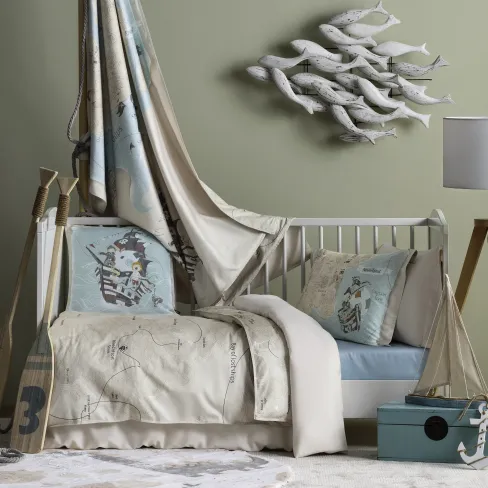 Bed linen set for babies Tortuga