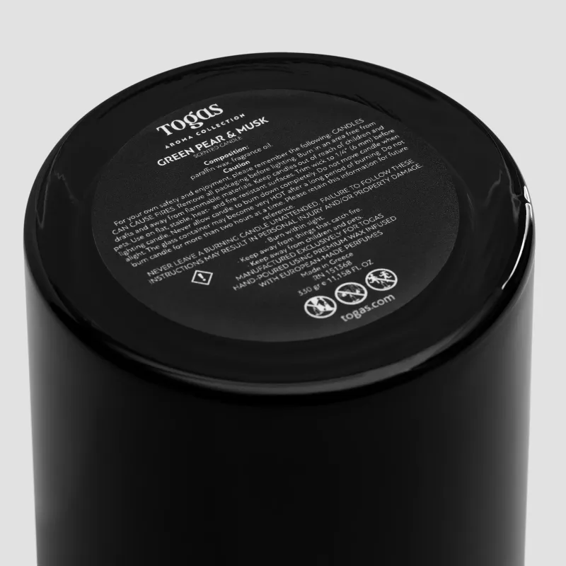 Scented candle Green Pear & Musk
