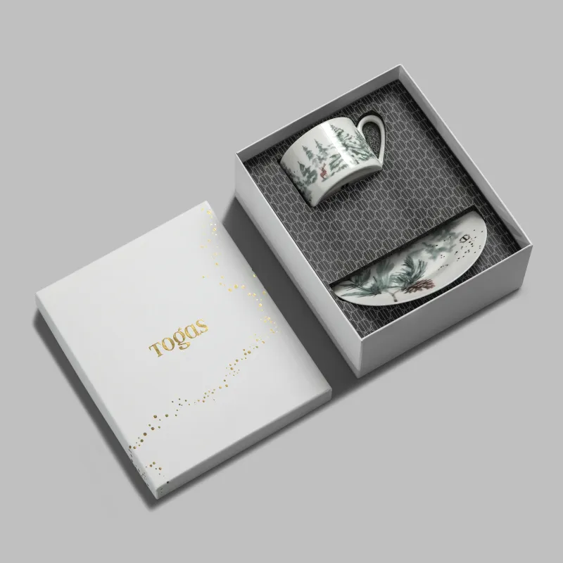 Tea Cup and Saucer set Snowy