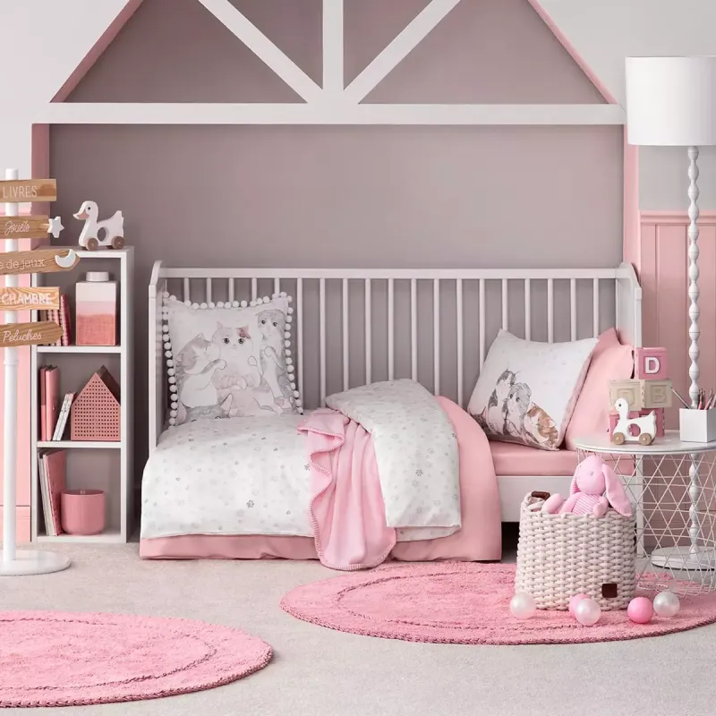 Bed linen set for babies Kitty