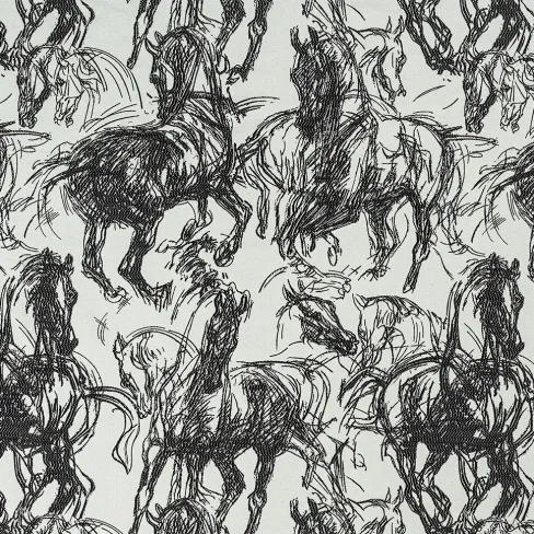Curtain fabric VOLTIRA NERO, width 140 cm