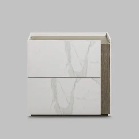 Bedside table Silbern