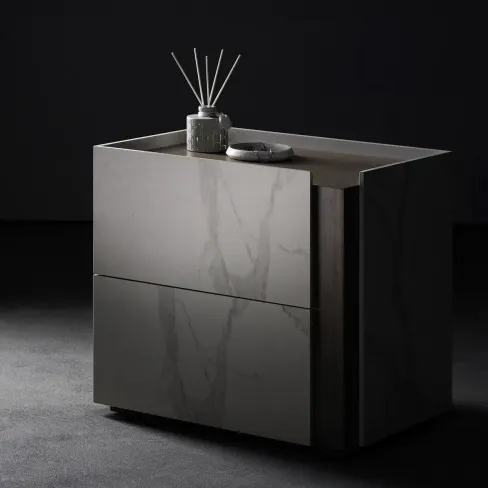 Bedside table Silbern