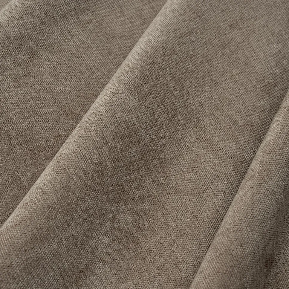 Curtain fabric PAVINO BLACKOUT BROWN, width 278 cm
