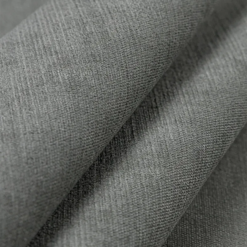 Curtain fabric PAVINO BLACKOUT GREY, width 278 cm