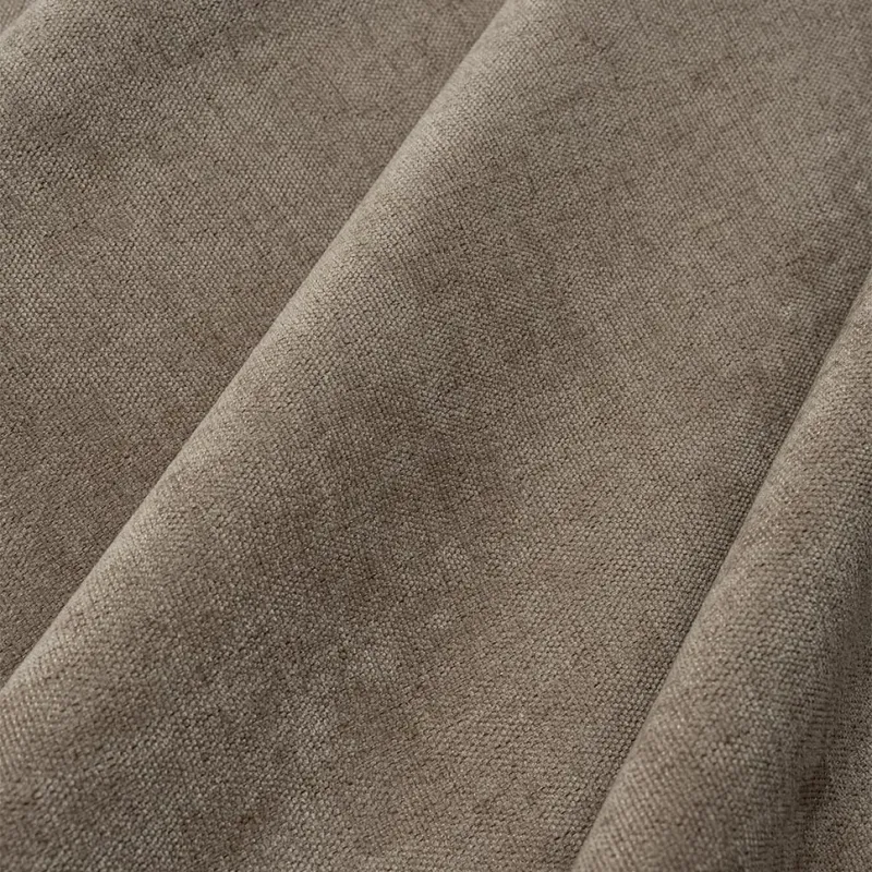 Curtain fabric PAVINO BLACKOUT BROWN, width 278 cm