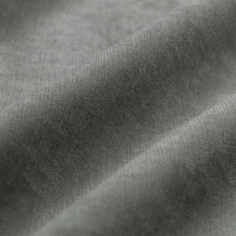 Curtain fabric PAVINO BLACKOUT GREY, width 278 cm