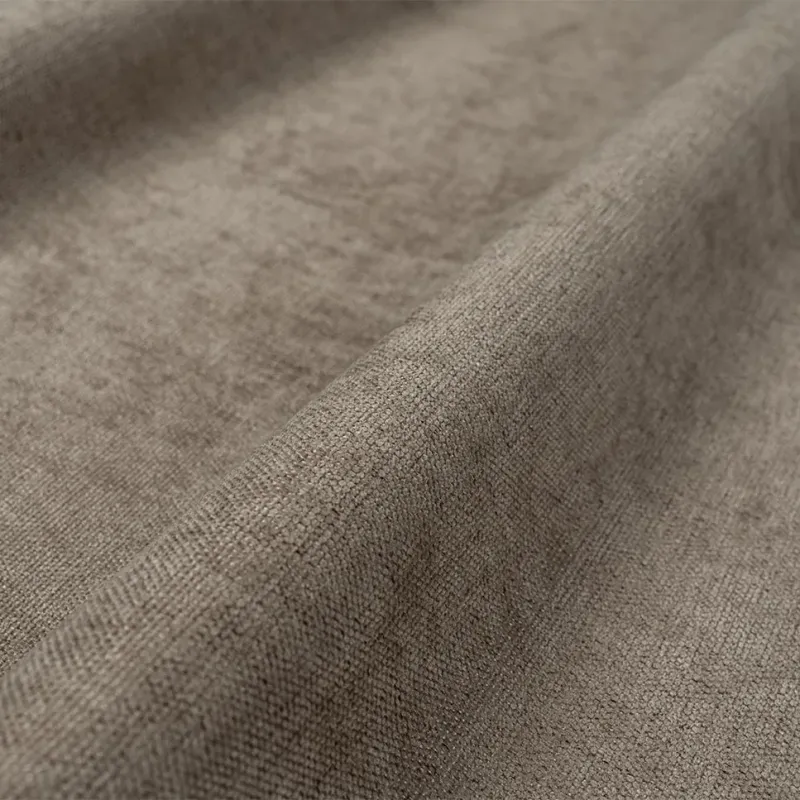 Curtain fabric PAVINO BLACKOUT BROWN, width 278 cm