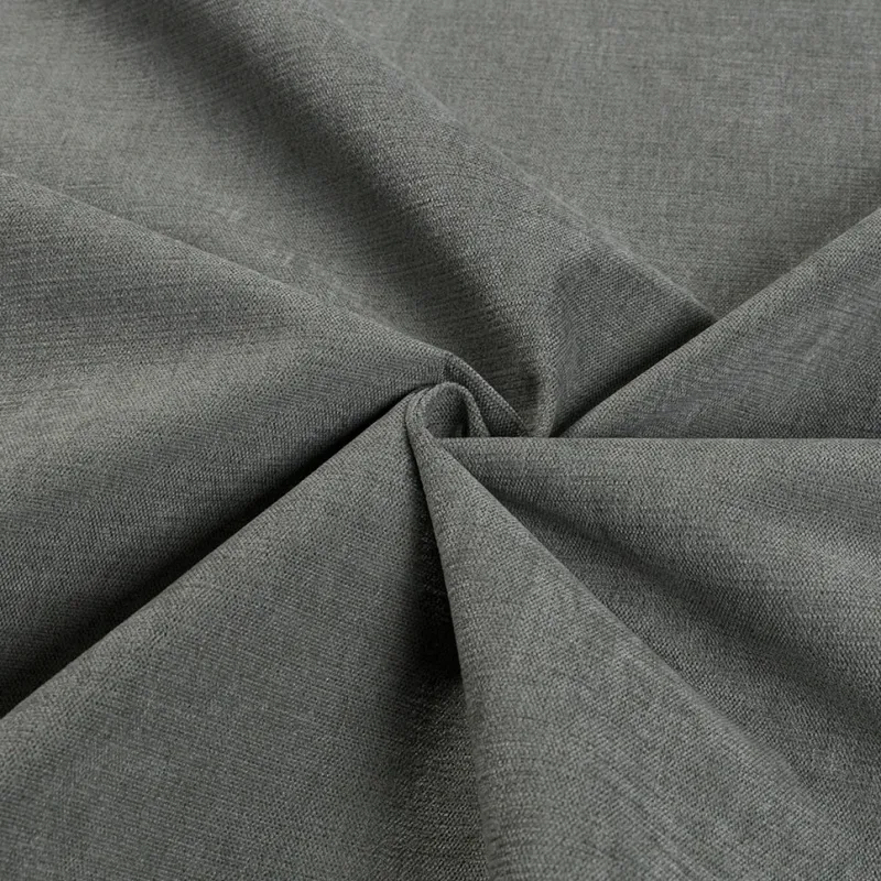 Curtain fabric PAVINO BLACKOUT GREY, width 278 cm