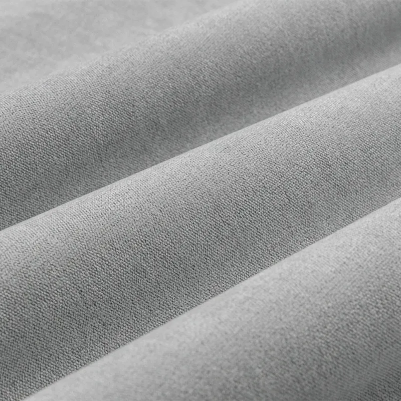 Curtain fabric PAVINO BLACKOUT SILVER, width 278 cm