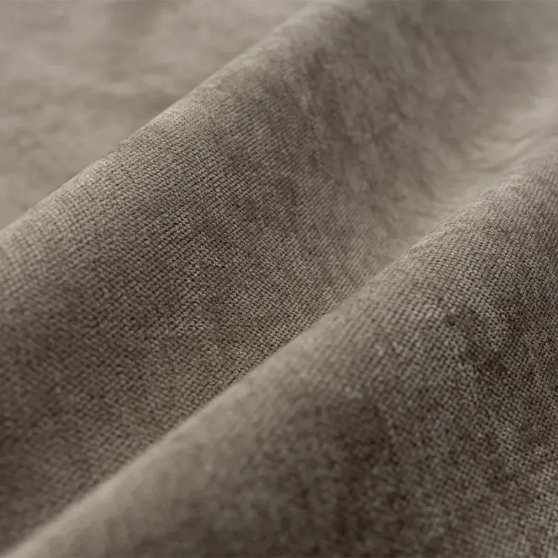 Curtain fabric PAVINO BLACKOUT BROWN, width 278 cm
