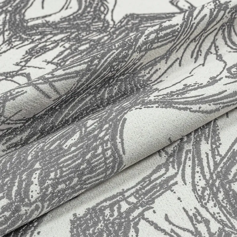 Curtain fabric VOLTIRA GRIGIO, width 140 cm