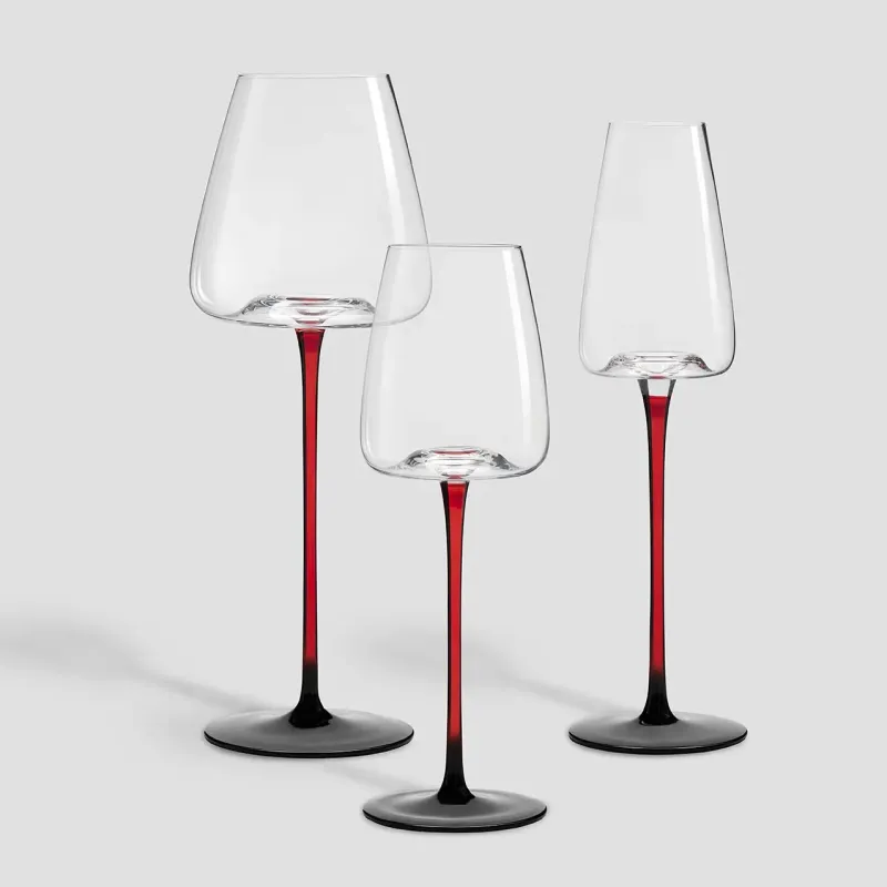 Red wine glasses Midaria