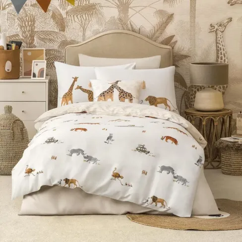 Bed linen set for kids Safari